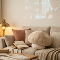 thumbnail image 4 of Ultra-Soft Mushroom Plush Pillow, Stuffed Cushion with Polka Dot Design, Cozy Floor Seat and Decorative Throw Pillow for Living Room and Bedroom Decor,Light Gray, 4 of 6