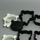 thumbnail image 4 of EeaseMX Juego de 4 moldes para galletas con forma de panda, utensilios creativos para hornear cupcakes, postres y chocolate (mixtos), 4 of 7