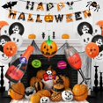 thumbnail image 3 of Globos De Látex Para Halloween, Globos De Película De Aluminio, Bandera, Conjunto De Gasa Negra, Decoración De Fiesta, Decoraciones Para Fiesta De Halloween seitruly HA039699-03, 3 of 3