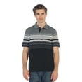 thumbnail image 3 of Gioberti Mens Striped Polo Shirt with Pocket - Yarn Dye, 3 of 5