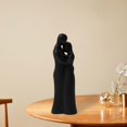 thumbnail image 3 of Figura decorativa de pareja familiar, estatua, decoración para el hogar, arte, amor para la sala de estar Abrazo negro, 3 of 8