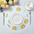 thumbnail image 5 of IAUYY Set of 1 Round Placemats for Dining Tables Heat-Resistant and Wear-Resistant DIY Printing Design Table Placemats，Applicable for Christmas Sun Painting, 5 of 7
