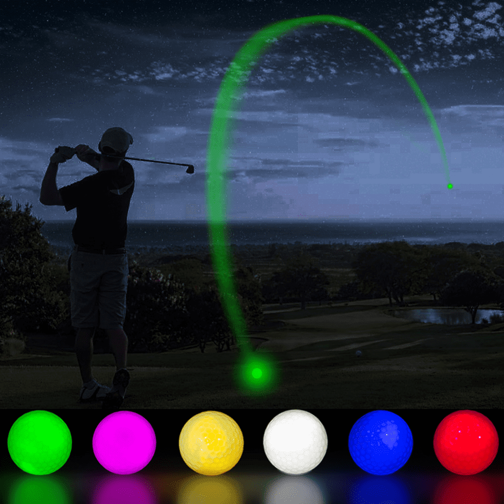 Glow in The Dark Golf Balls Light up Led Golf Balls Night Golf Gift Sets for Men Kids Women 6 Pack (6 Colors in one)
