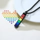 thumbnail image 4 of Joyería Colgante Rectangular Collar de Acero Inoxidable Acero Titanio Accesorios Gotero, 4 of 4