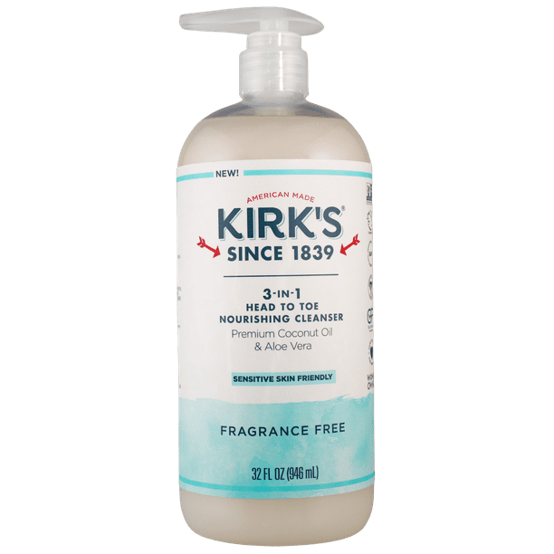 Kirk's 3in1 Head to Toe Nourishing Cleanser Body Wash Fragrance