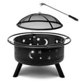 thumbnail image 6 of CZBZ Outdoor Fire Pit, 30 Inch Firepit Metal Outdoor Fireplaces, Portable Courtyard Metal Fire Pit for Bonfire, Backyard, Patio, Yard, Garden, Picnic, Camping, Round, 6 of 8