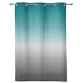 thumbnail image 3 of 2 Panels Cyan Turquoise Gray Gradient Curtains for Bedroom Living Room Drapes Kitchen Children's Room Window Curtain Modern Home Decor, 3 of 7