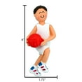 thumbnail image 6 of Personalized Basketball Ornament - Basketball Decor, Basketball Keepsake, Sports Ornaments for Christmas Tree, Personalized Basketball Gifts - Brunette Male - Free Customization, 6 of 10