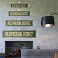 thumbnail image 2 of MEATPACKING DISTRICT Vintage Plastic Street Sign manhattan new york hudson borough | Indoor/Outdoor |  30" Wide, 2 of 4