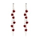 thumbnail image 1 of Pendientes colgantes Yinane florales de moda Con dijes para mujer fiesta de cumpleaños Rojo, 1 of 8