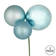 thumbnail image 2 of Vickerman 18" Baby Blue Ball Ornament Christmas Pick, Pack of 2, 2 of 2
