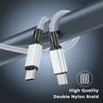 thumbnail image 5 of Cshidworld USB C to USB C Cable [3/6/6 FT, 3-Pack]Fast Charging,Compatible for iPhone 15 Samsung Galaxy S22 S21 S20 Ultra 5G Note 20/10, Pixel 7 6 Pro 5 4 3 2 XL & USB-C Laptop Tablet, 5 of 7