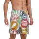 thumbnail image 2 of Balery Travel Stamp Pantalones cortos de pijama de punto de algodón para hombre con cinturilla y bolsillos-X-Large, 2 of 6