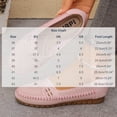 thumbnail image 3 of Hurxie Women's Classic Loafers Lightweight Non-Slip Hand-Stitched Nurse Shoes Comfortable Soft Sole Slip-On Leather Flats Pink 9, 3 of 8