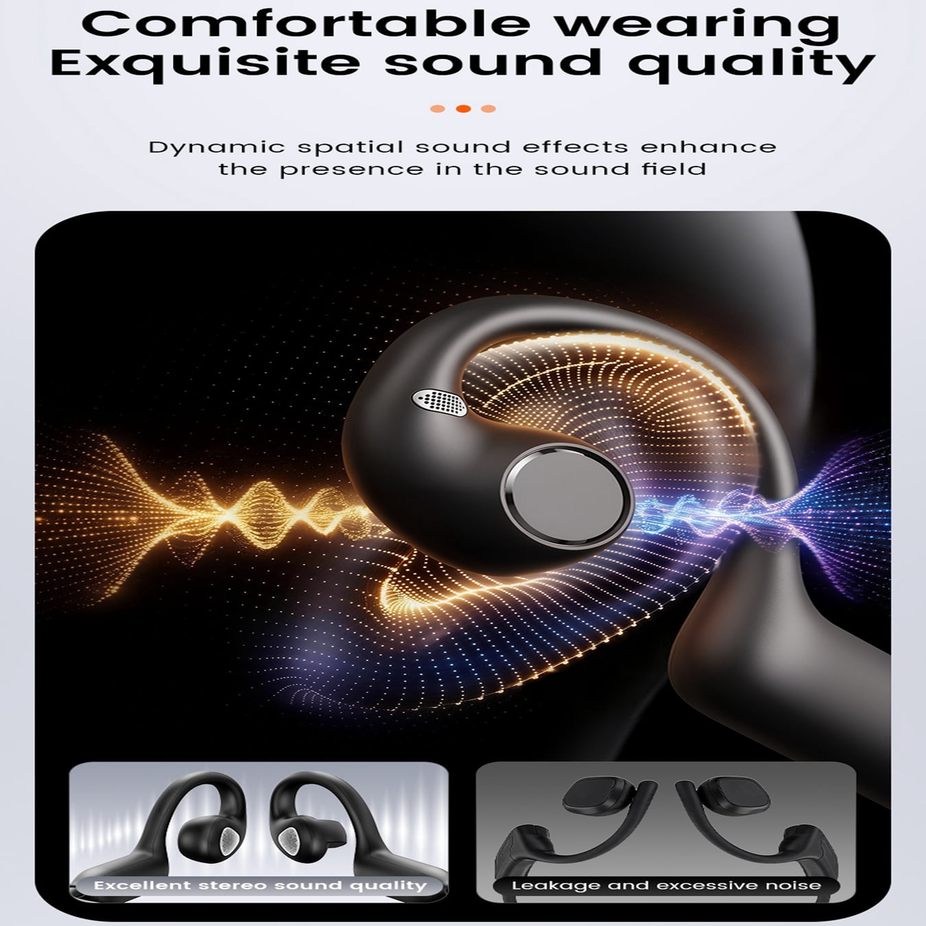 8MP HD Camera Open Ear Wireless Bluetooth Headphones, Eis Stabilized 1080P Video Recording, Hands-Free First-Person Pov, AI Smart Assistant, Waterproof Sports Earbuds for Vlogging Running