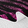 thumbnail image 5 of Homewish Zebra Print Twin Quilt Set, Black Pink Twin Coverlet Set, Animal Theme Decor, 2 Pieces 1 Bedspread and 1 Pillowcase, 5 of 7