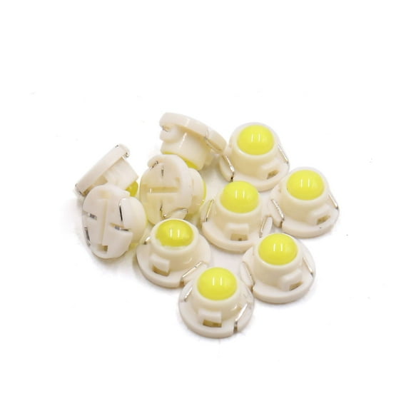 10Pcs T4.7 White  Instrument Panel Gauge Lamp Light Bulb for Car Interior