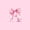 Pink H, variant on Manfei Pink Watercolor Bow Letter J Twin Sheet Sets for Girls, Cute Initial Bows Bedding, 3 Pieces