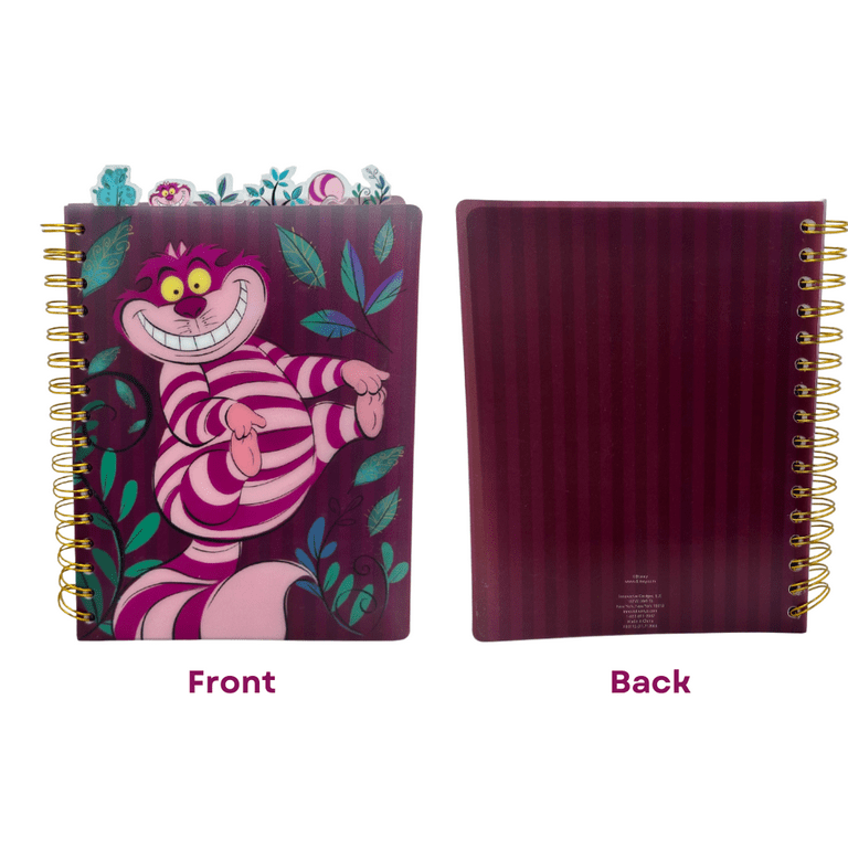 Disney Alice In Wonderland Cheshire Cat Spiral Notebook for