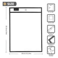 thumbnail image 2 of 30PCS Job Ticket Holders,Dry Erase Pockets,10x14Inch,Black,Reusable Plastic Sleeves for Paper, Clear Shop Ticket Holders, 2 of 5