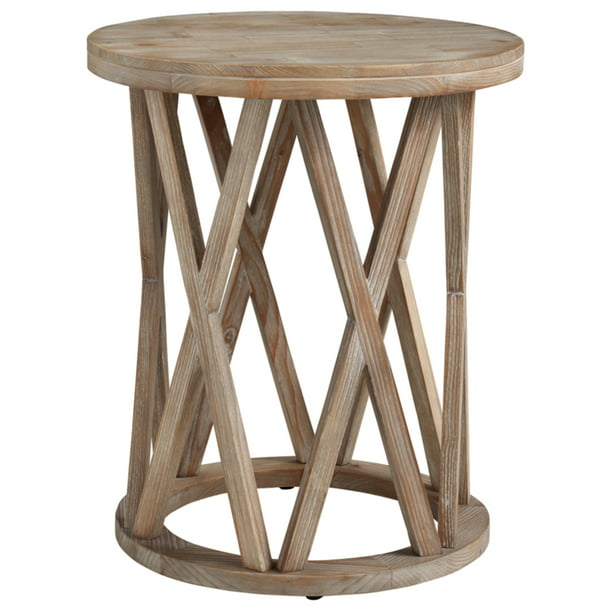 Signature Design By Ashley Glasslore, Round End Table Wood