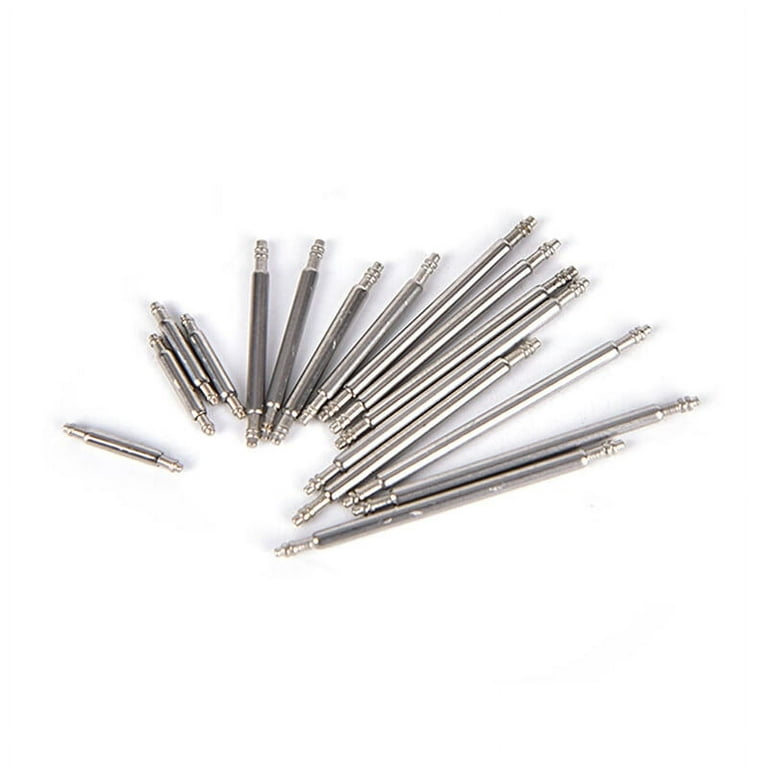 Spring Bar Pins 18mm x 1.5mm Double Fringe Stainless Steel Watch Band Pins  Replacement Watch Lug Link Pins 20Pcs 