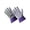 Purple Flower, variant on CT7611-S/M-12PK, Ladies Poly/Cotton Gloves, PVC Dotted Grip Palm, Band Top Cuff, 12 Pair Value Pack
