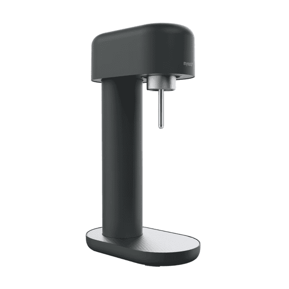 Mysoda Ruby 2 Sparkling Water Maker Soda Machine Nordic Design Black Silver Home Use