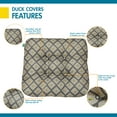 thumbnail image 4 of Duck Covers Water-Resistant Indoor/Outdoor Seat Cushions, 19 x 19 x 5 Inch, 2 Pack, Moonstone Mosaic, 4 of 8