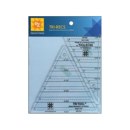 UPC: 0073077375302 | EZ Acrylic Template Tri Recs Tools