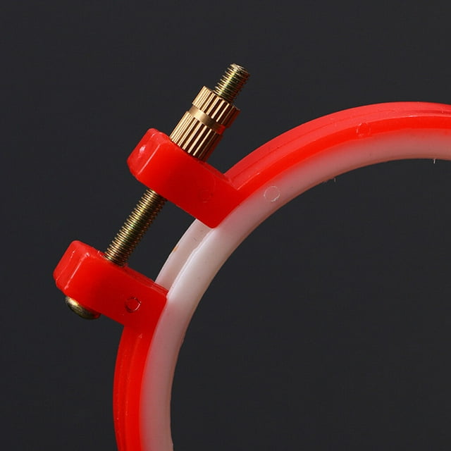 pitrice 1pc Plastic Embroidery Hoop Sugar Color Embroidery Hoops Plastic Circle Stitch Ring Tools Color Random 9.5cm 1pcs