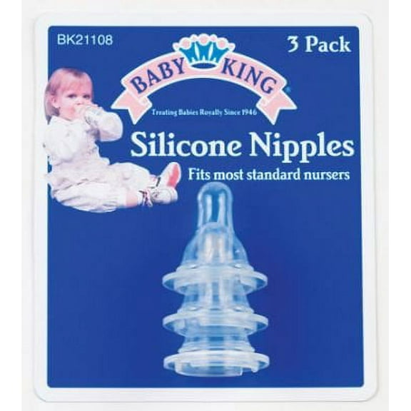 Baby King 6-pack Silicone Nipples - One Color, One Size (3-Pack)