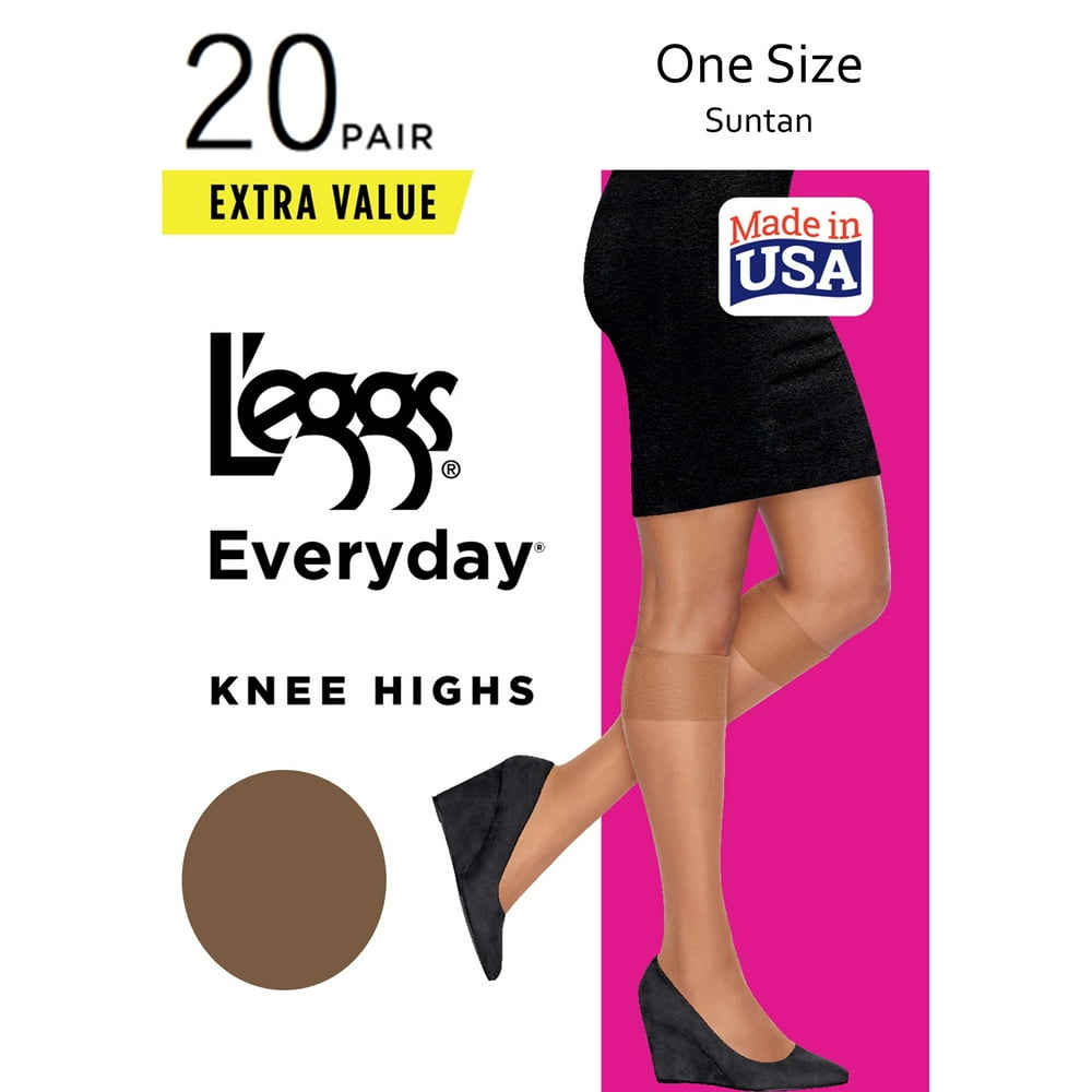 L'eggs Everyday Knee Highs, 20 Pack