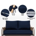 thumbnail image 4 of HONEY HOME Outdoor Loveseat Cushion Set, 48 x 24, Water Repellent, Fade Resistant, Couch love seat Filled with shredded sponge for added support, 4 of 6