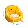 thumbnail image 3 of ToyKingdee Cute Seat Cushion, Floor Reading Gaming Chair Cushion, Sofa Floor Pillows Dorm Seating, Floor Chair with Back Support, Comfy Seat Cushion, Soft Chair Cushion for Bedroom, 3 of 6