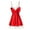 Red, variant on Women Sexy Lingerie V-Night Dress Lace Sleepwear Robe Comfortable Stretchy Seductive Nightwear for Couples