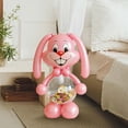 thumbnail image 5 of Giant Easter Bunny Balloon Candy Storage Kit – 51.18 Inch Rabbit Shaped Balloon DIY Bunny Basket Balloons with Transparent Belly for Candy/Outdoor Decor, Easter Party Decoration & Gift (Pink), 5 of 6