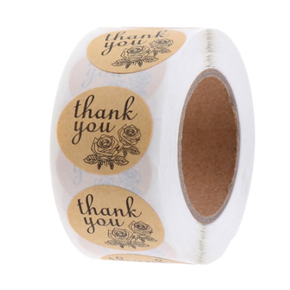 CCOCC 500 Pcs Thank You Stickers,Adhesive Thank You Stickers Small Business,Sticker Labels for DIY Gift Packaging Stationery