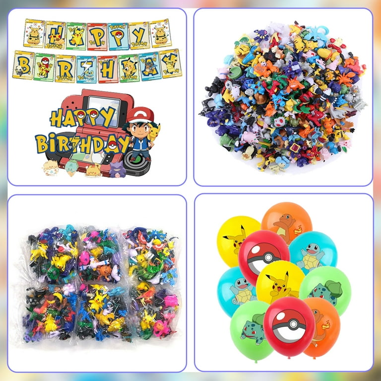 Pokémon Pikachu Theme Decoration Set Balloon Banners Pikachu Theme Party  Supplies Kids Child Birthday Favors 