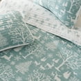 thumbnail image 3 of Winter-Themed Microfiber Reversible Quilt Set with Shams (King, Enchanted Woods - Blue), 3 of 5