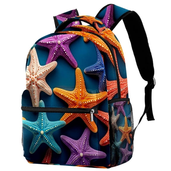 Starfish Backpack Lightweight Bookbag Travel Rucksack Laptop Daypack for Women Men