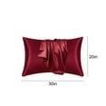 thumbnail image 4 of Suncoda Satin Silk Pillowcase Simulated Silk Pillowcase For Hair And Skin,Pillowcases 20x30 Inches Set Of 2,Luxury And Soft Satin Pillowcovers Simulated Silk Pillowcase For Hair And Skin On Clearance, 4 of 9