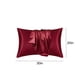 thumbnail image 3 of Funda de almohada de satén para cabello y piel, juego de 2 fundas de almohada de tamaño estándar y paquete de 2 fundas de almohada de satén suave (50,8 x 76,2 cm), 3 of 7