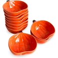 thumbnail image 1 of FYUEROPA Ceramic Pumpkin Ramekins Set, Small Bowls for Baking Souffle, Pudding, Serving Snack, Dessert, 6Oz (10PCS), 1 of 5