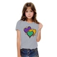 thumbnail image 2 of Qetyuw Shirts Chemises pour Filles 7-8 Mignonnes Imprimé Original T - Enfants Garçons Filles Coupe Ample Col Rond Hauts Vêtements Filles Manches Courtes T-shirts, 2 of 6