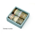 thumbnail image 7 of Wrapables Decorative Gold Foil Washi Tape Box Set for Arts & Crafts, Scrapbooking, Stationery, Diary (10 Rolls), Gold Embellishment, 7 of 7