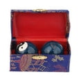 thumbnail image 3 of 2 Pieces Hand Massage Balls, Chinese Exercise Handballs with Storage Box, Durable, Compact Relaxation, Chinese Baoding Balls, for Kids Seniors Gossip Blue, 3 of 8