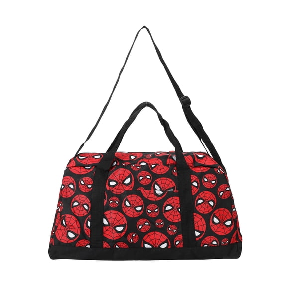 Spider-Man Classic Logo AOP Packable Duffle Bag for Travel