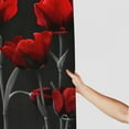 thumbnail image 3 of JEUXUS A Red Tulip Vintage Shower Curtain - Multiple Sizes White, 3 of 6