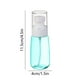 thumbnail image 3 of Botella de Spray de Neblina Fina de 2oz 60ml, Contenedor de Plástico Recargable para Viaje, Vacío para Cosmético, Perfume para Cabello, Maquillaje, Loción, Pulverizador, Antifugas Azul Rosa, 3 of 6